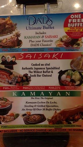 saisaki buffet price|Dads Kamayan And Saisaki Buffet, Quezon City .